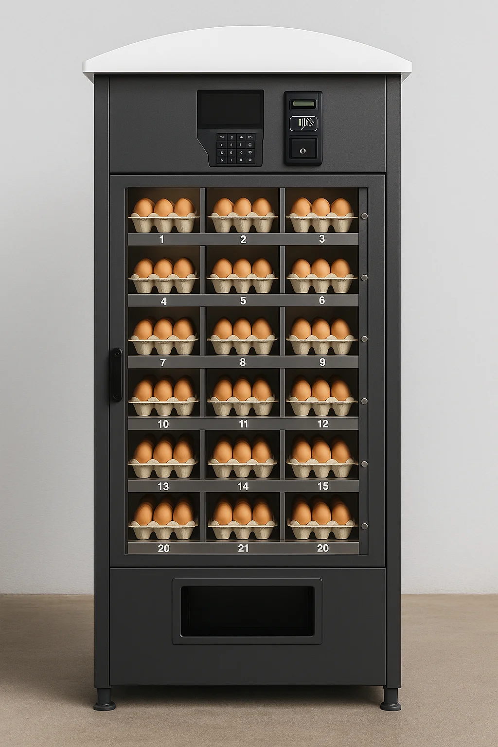 Jajomat – nowoczesny automat do sprzedaży jajek